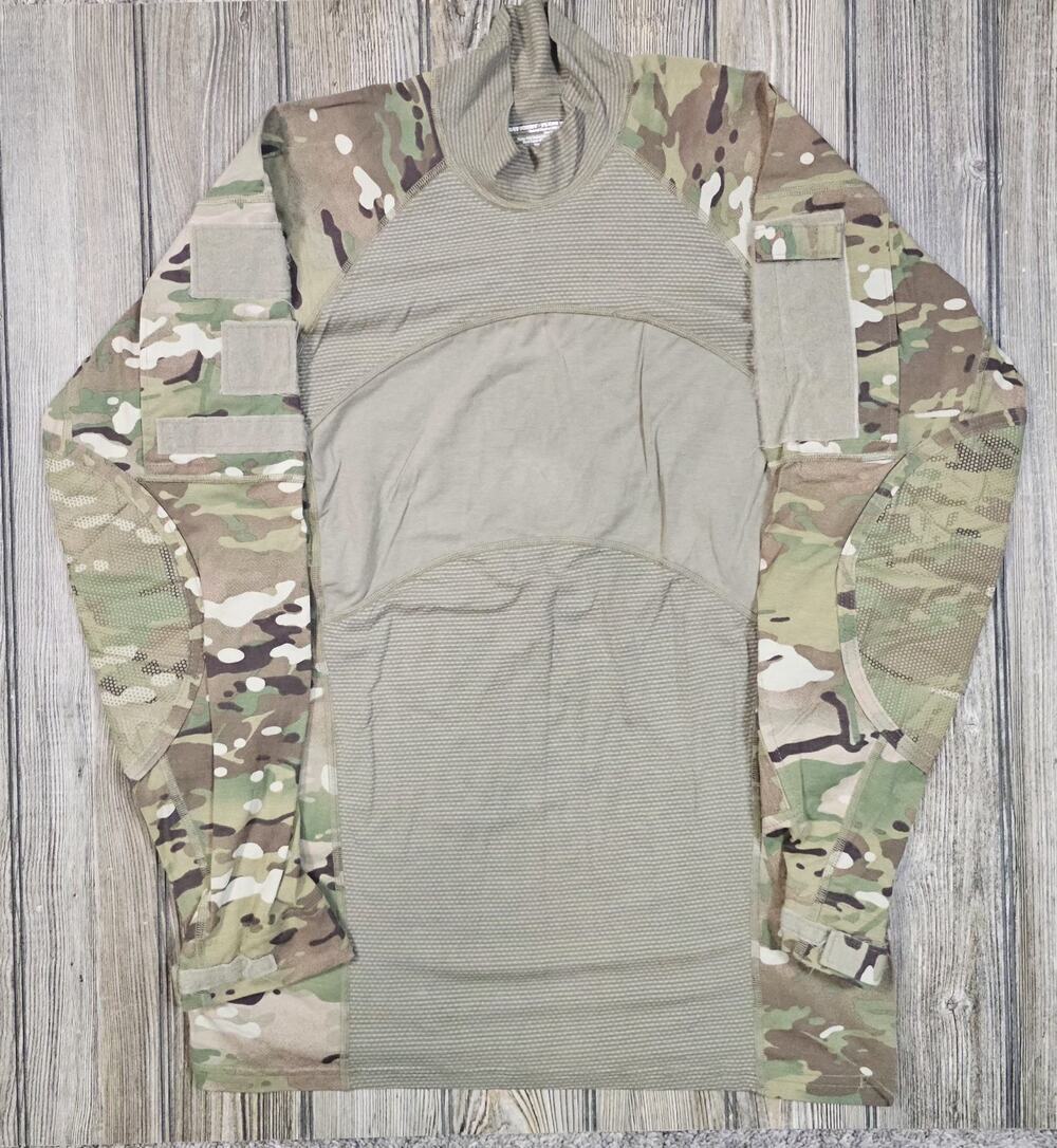 ARMY MILITARY COMBAT SHIRT FR Flame Resistant Multicam OCP Size Medium Camo